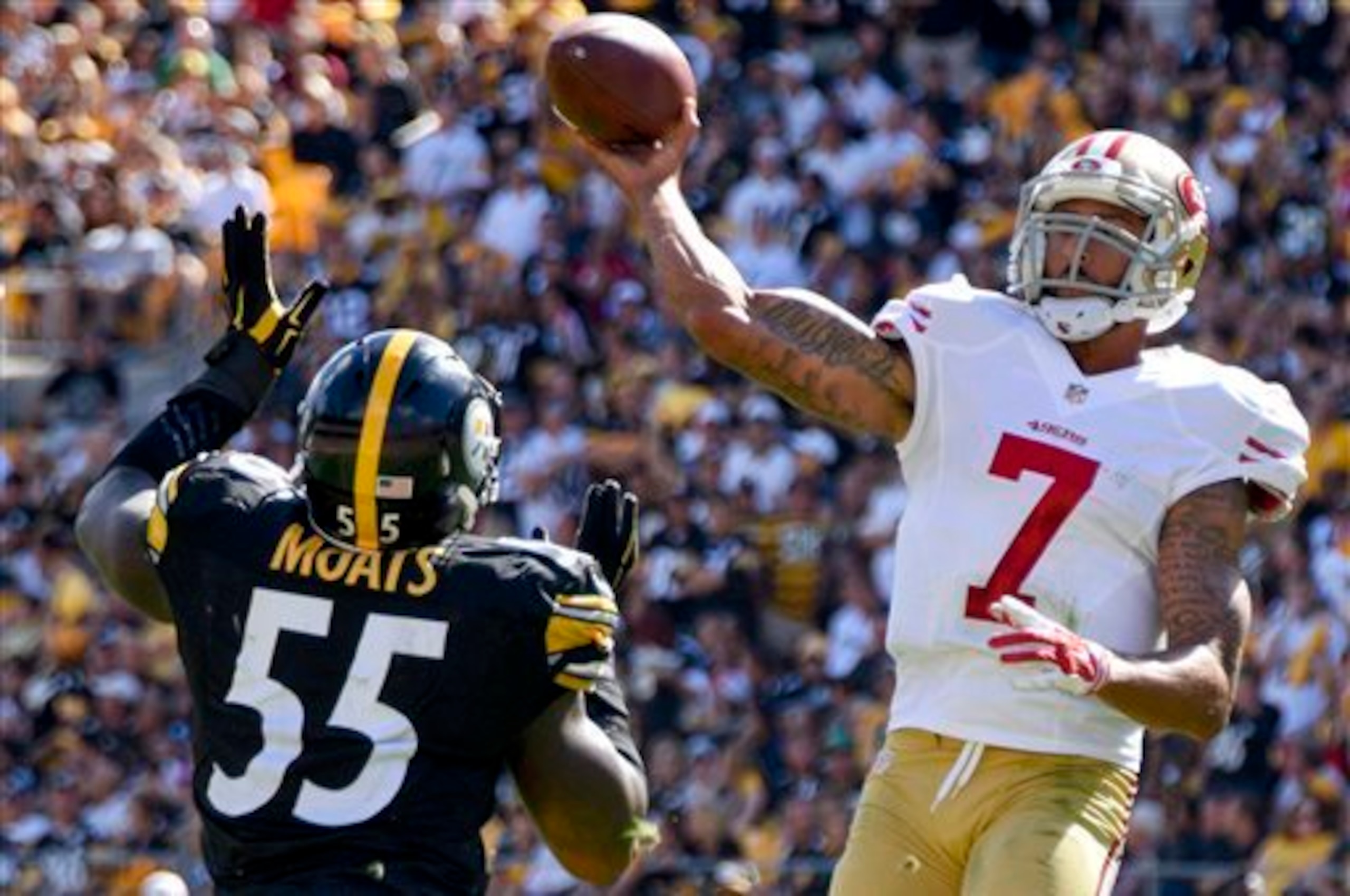 Kaepernick's play was one of the few bright spots for San Francisco's offense on Sunday.