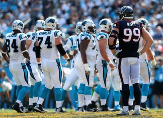 Remmers and the offensive line kept Watt relatively quiet.