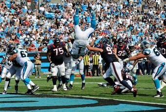 Newton's touchdown flip will be replayed for quite some time.