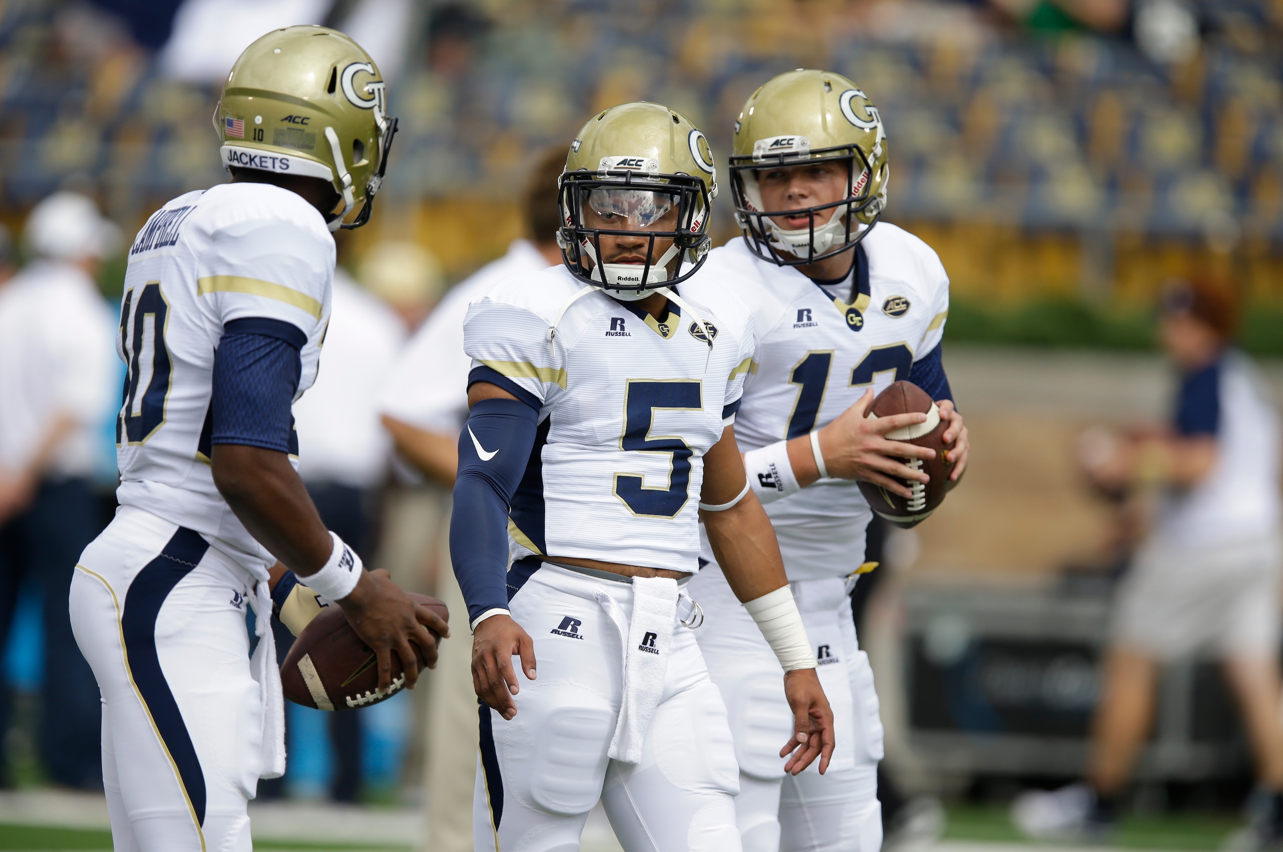 Justin Thomas and Georgia Tech had a disappointing day at Notre Dame.