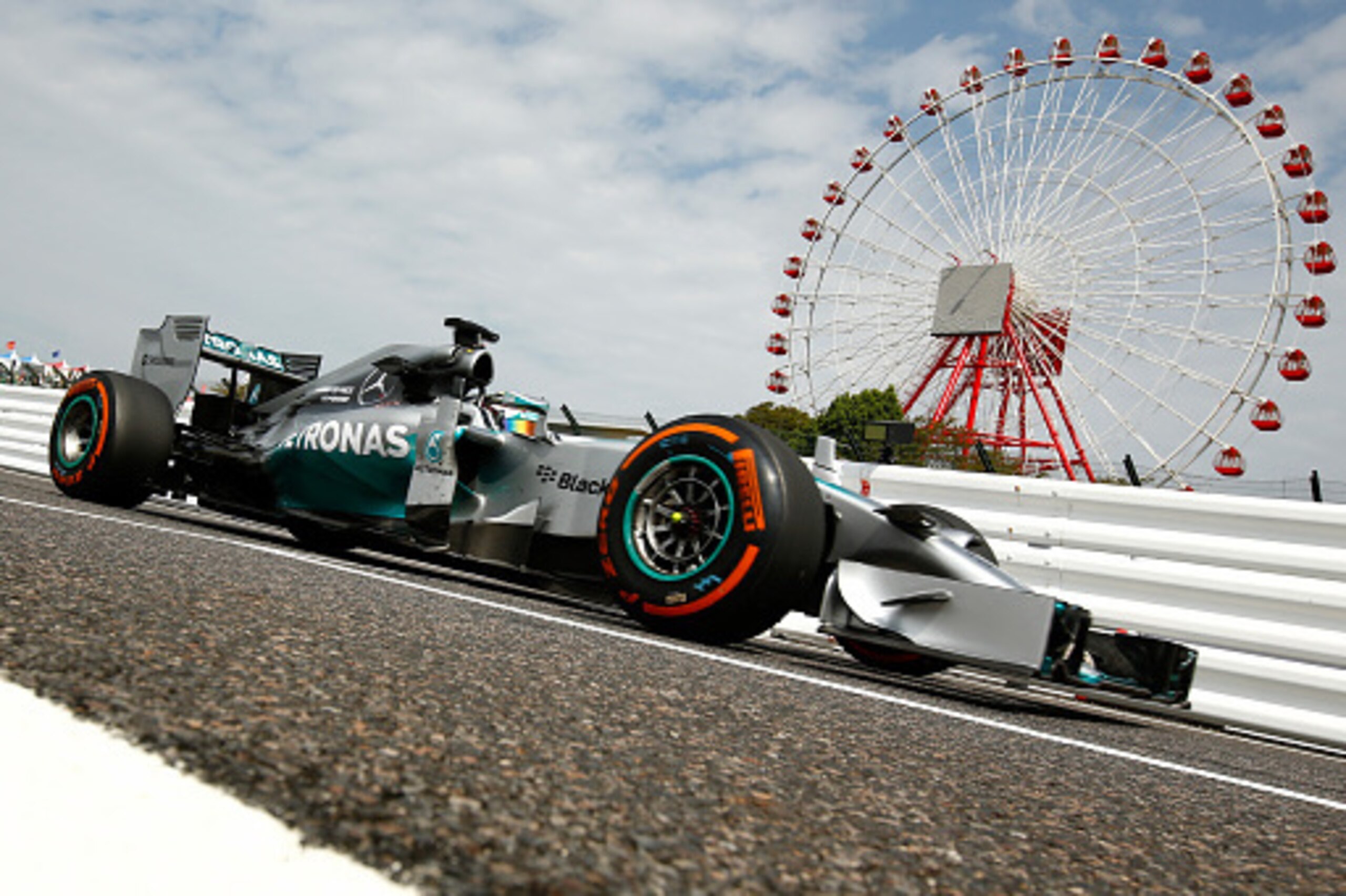 Lewis Hamilton during free practice for the 2014 Japanese Grand Prix.