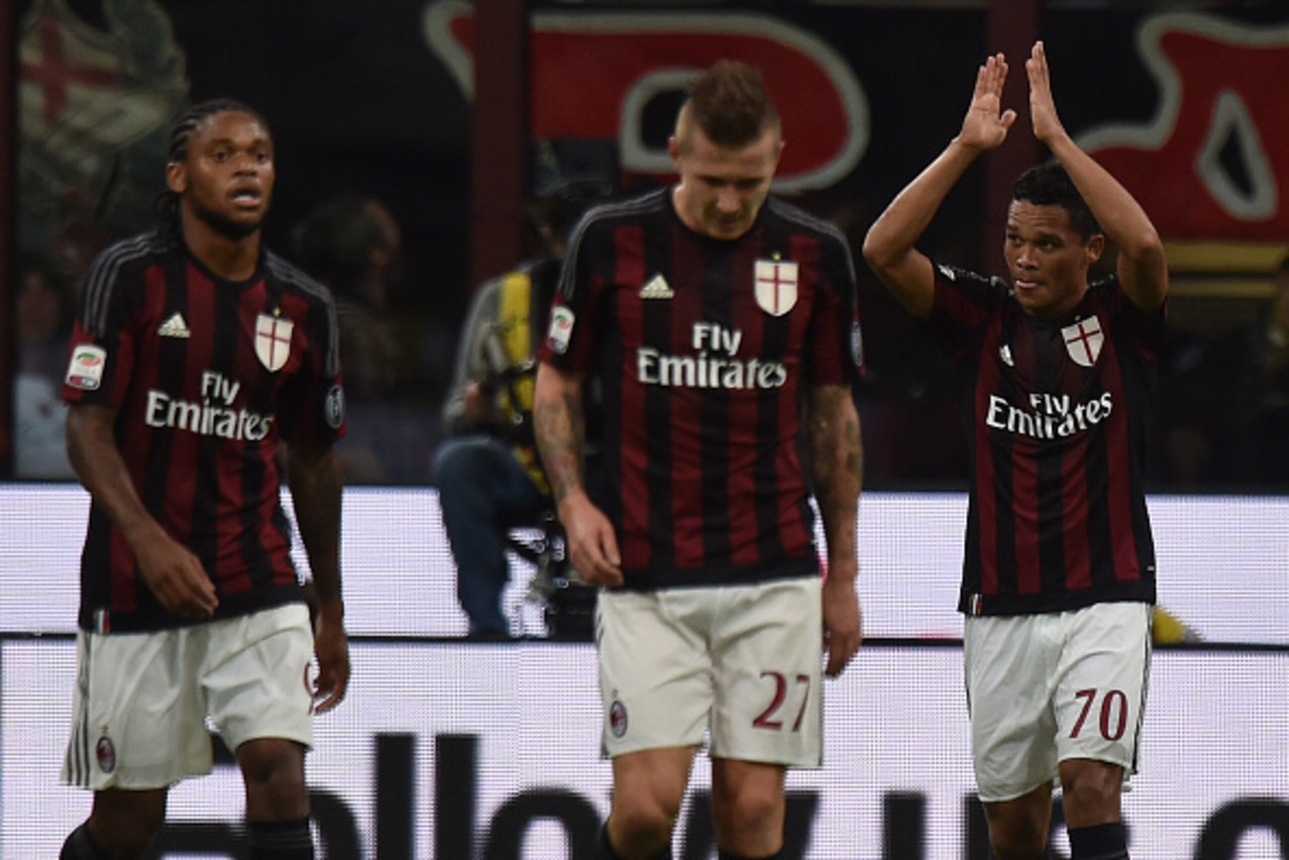 Adriano (left) and Bacca (right) are the marquee pieces of Milan's new-look strike force.
