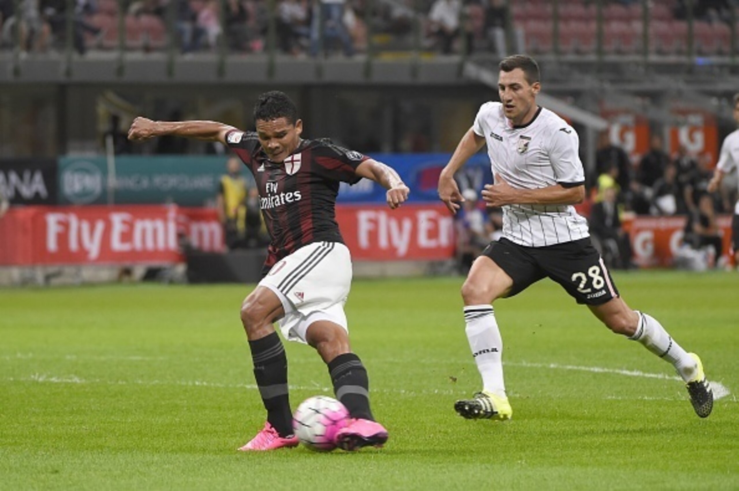Bacca scored twice against Palermo.