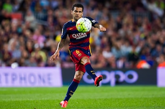 Dani Alves is still integral to everything that Barcelona do in an attacking sense.