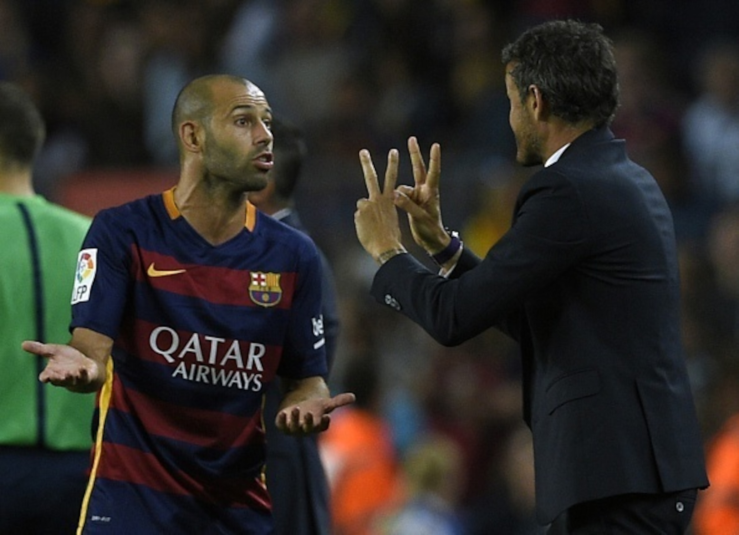 Javier Mascherano keeps it simple.
