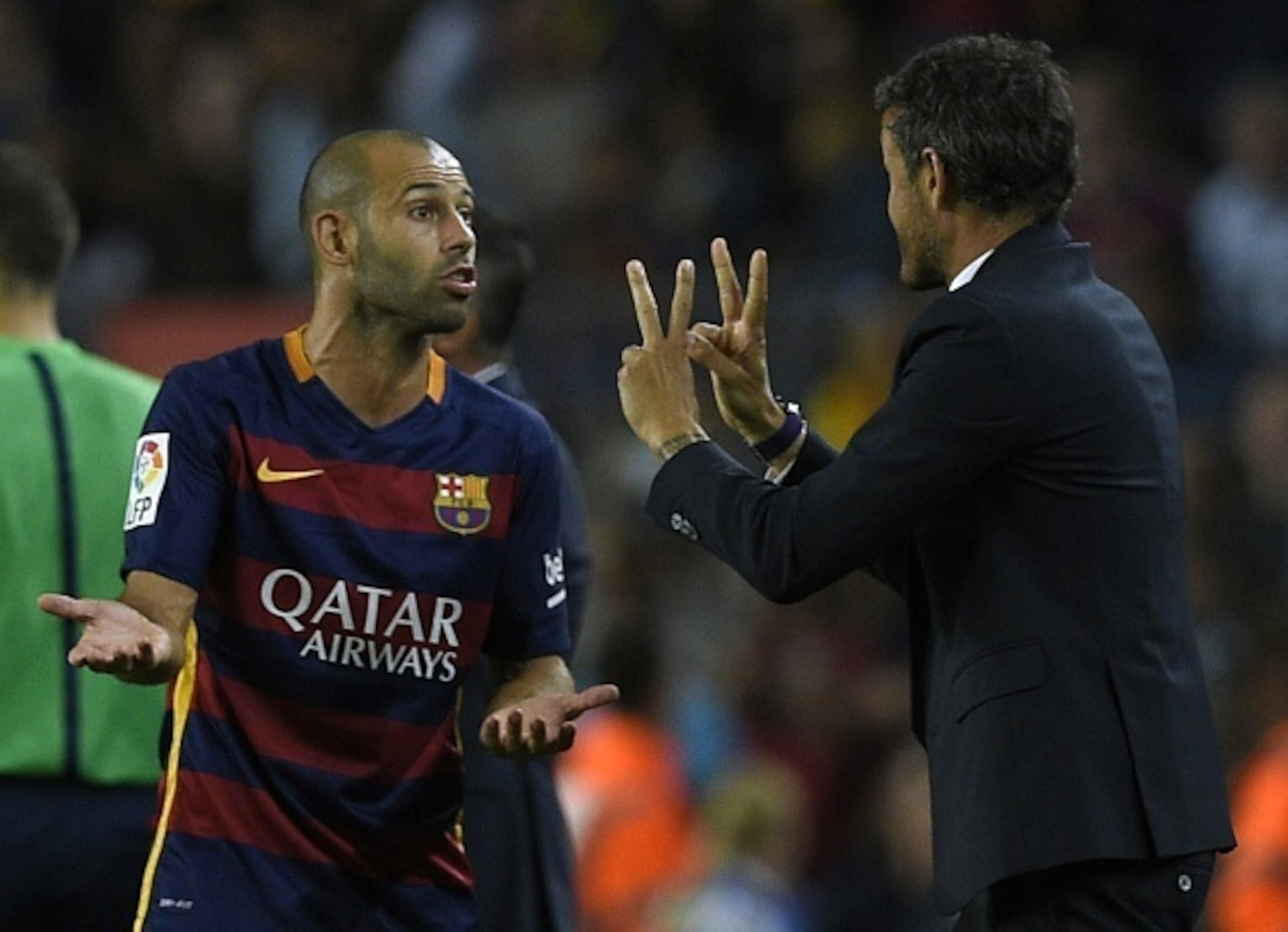 Javier Mascherano keeps it simple.