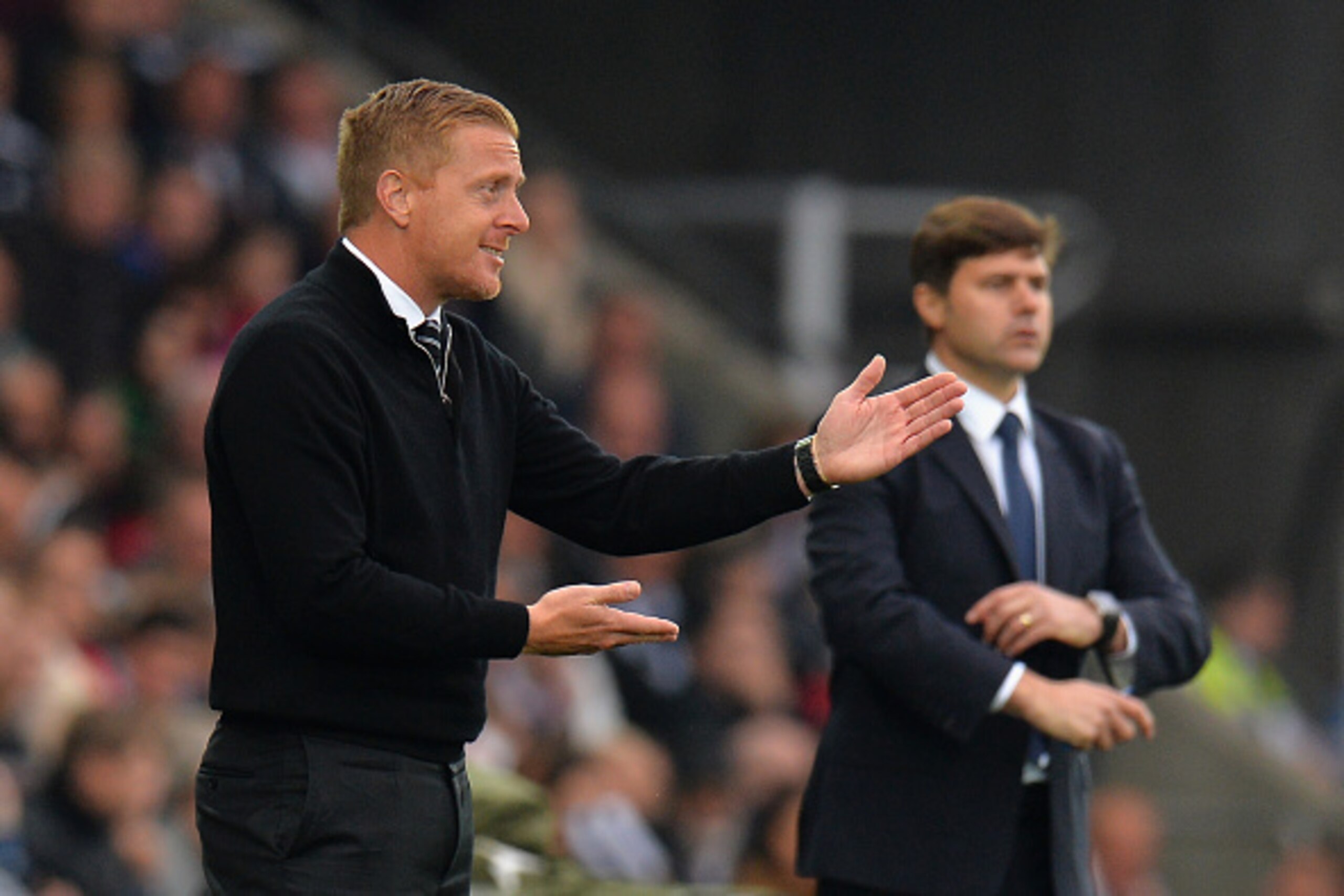 Garry Monk is still without a win over Tottenham Hotspur after Mauricio Pochettino's men held his side to a 2-2 draw.