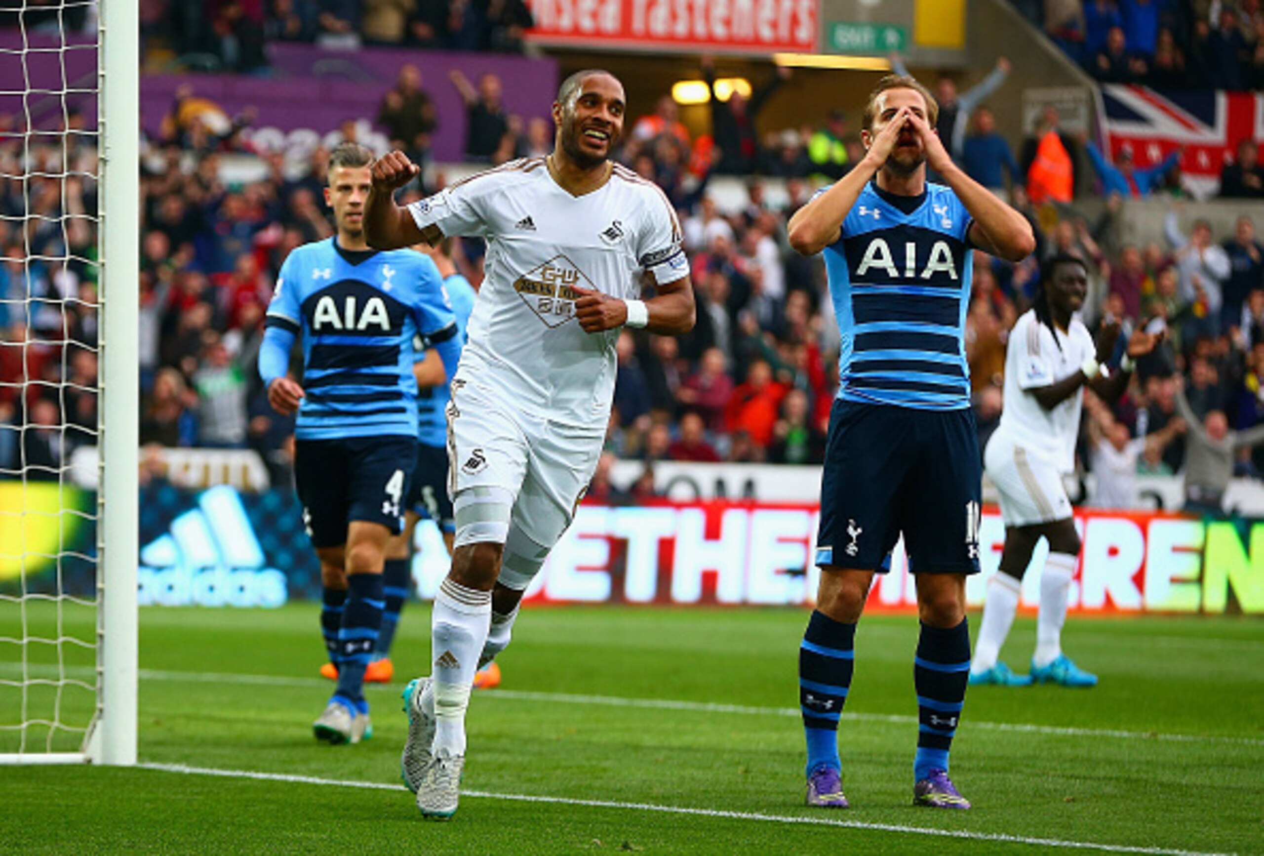 Woops! Harry Kane cannot fathom how he just managed to put the ball in his own net.