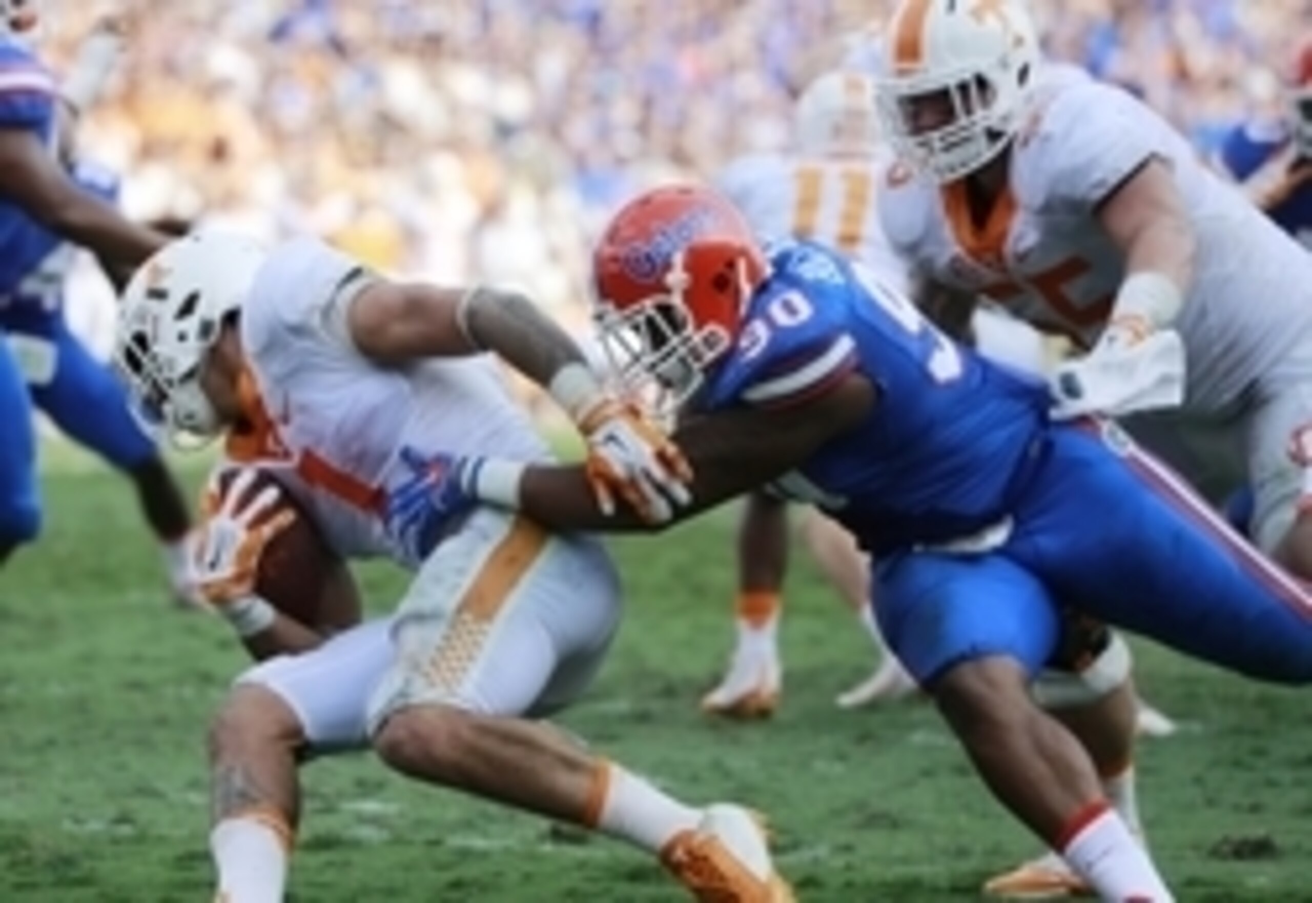 Florida DE Jonathan Bullard (right) Florida DE Jonathan Bullard (right)