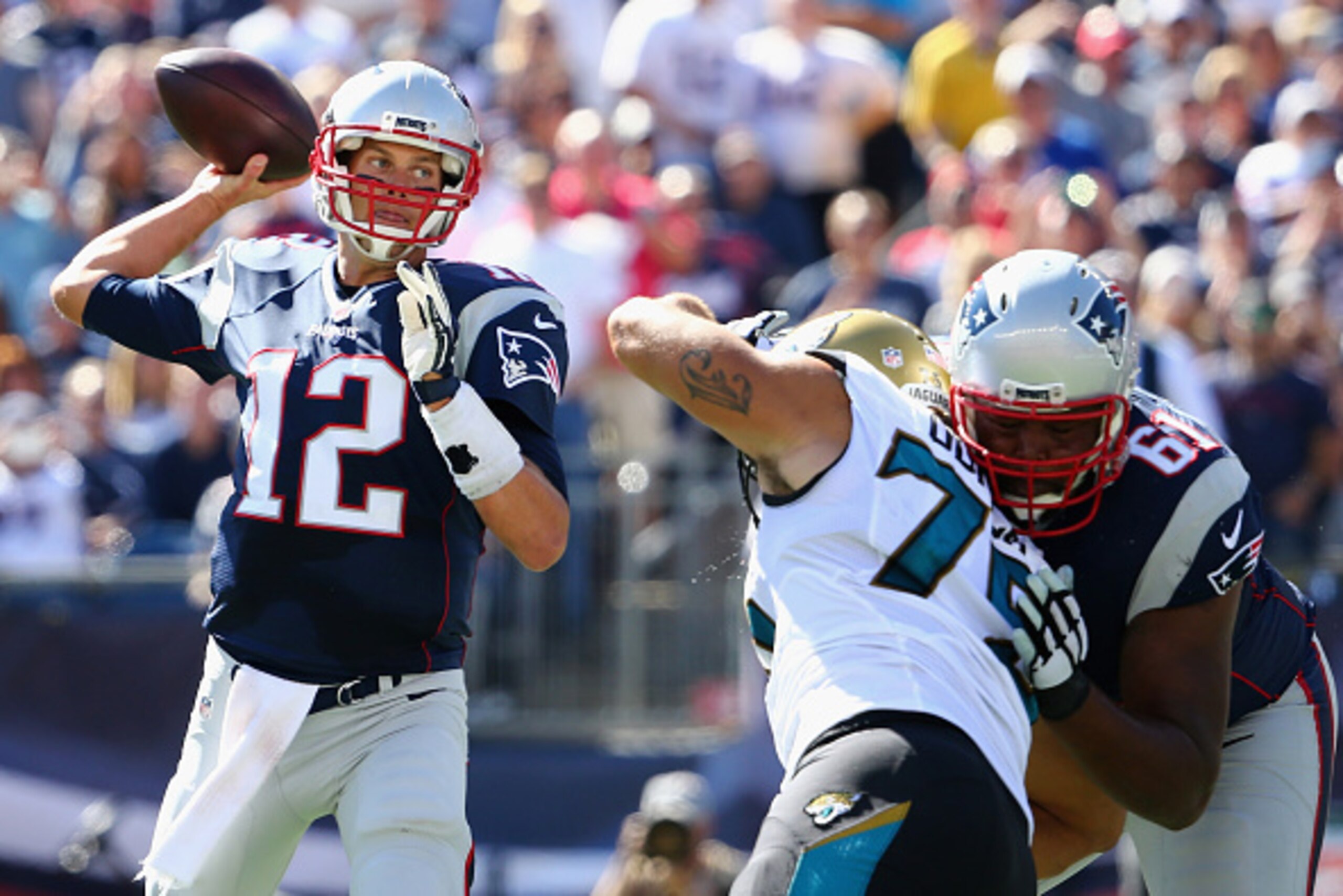 Brady and the Pats outclassed the Jaguars on Sunday.