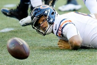 QB Jimmy Clausen and Chicago's offense struggled all afternoon against the Seattle Seahawks in Week 3.