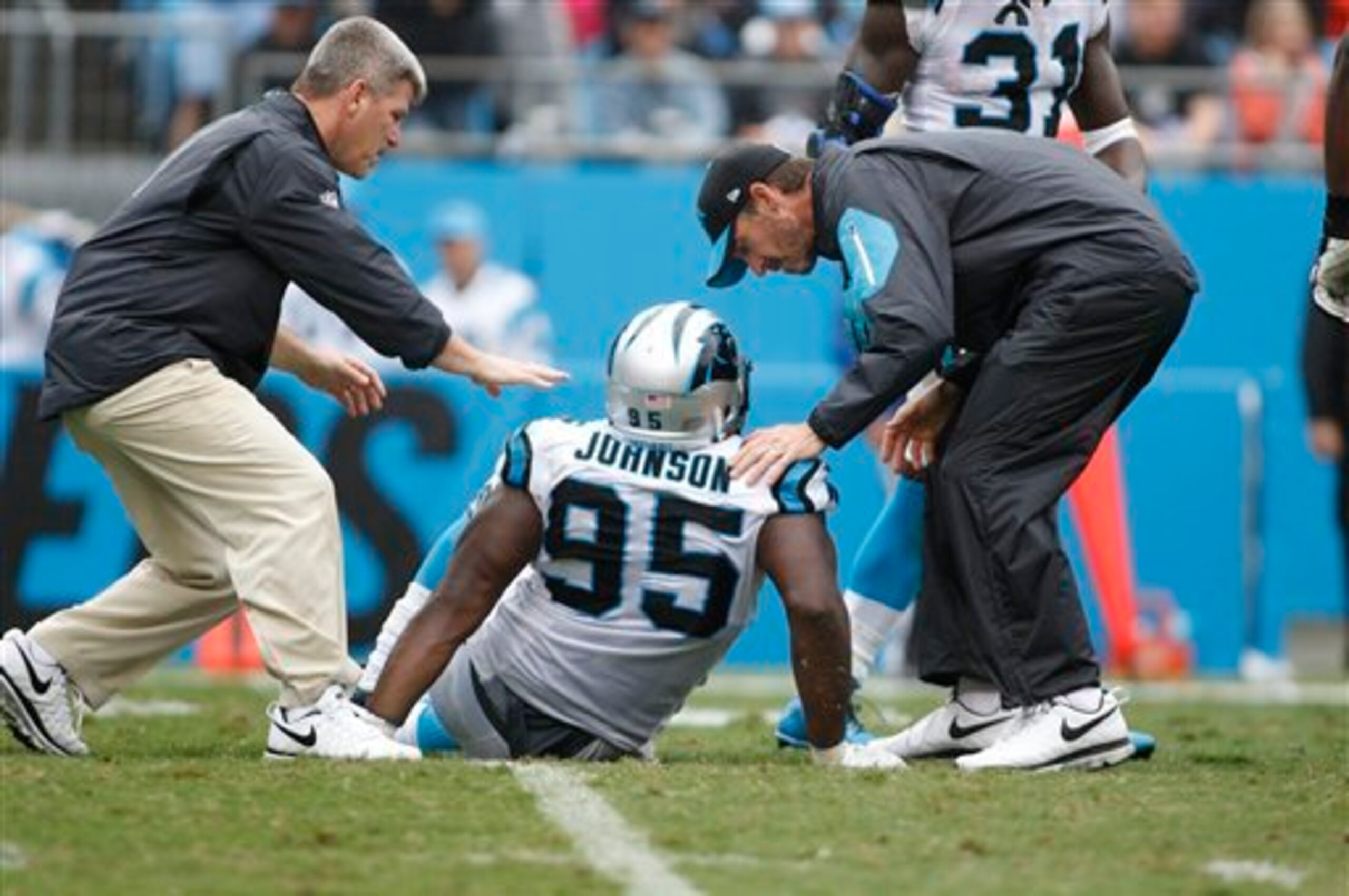 Charles Johnson has been bothered by a hamstring.