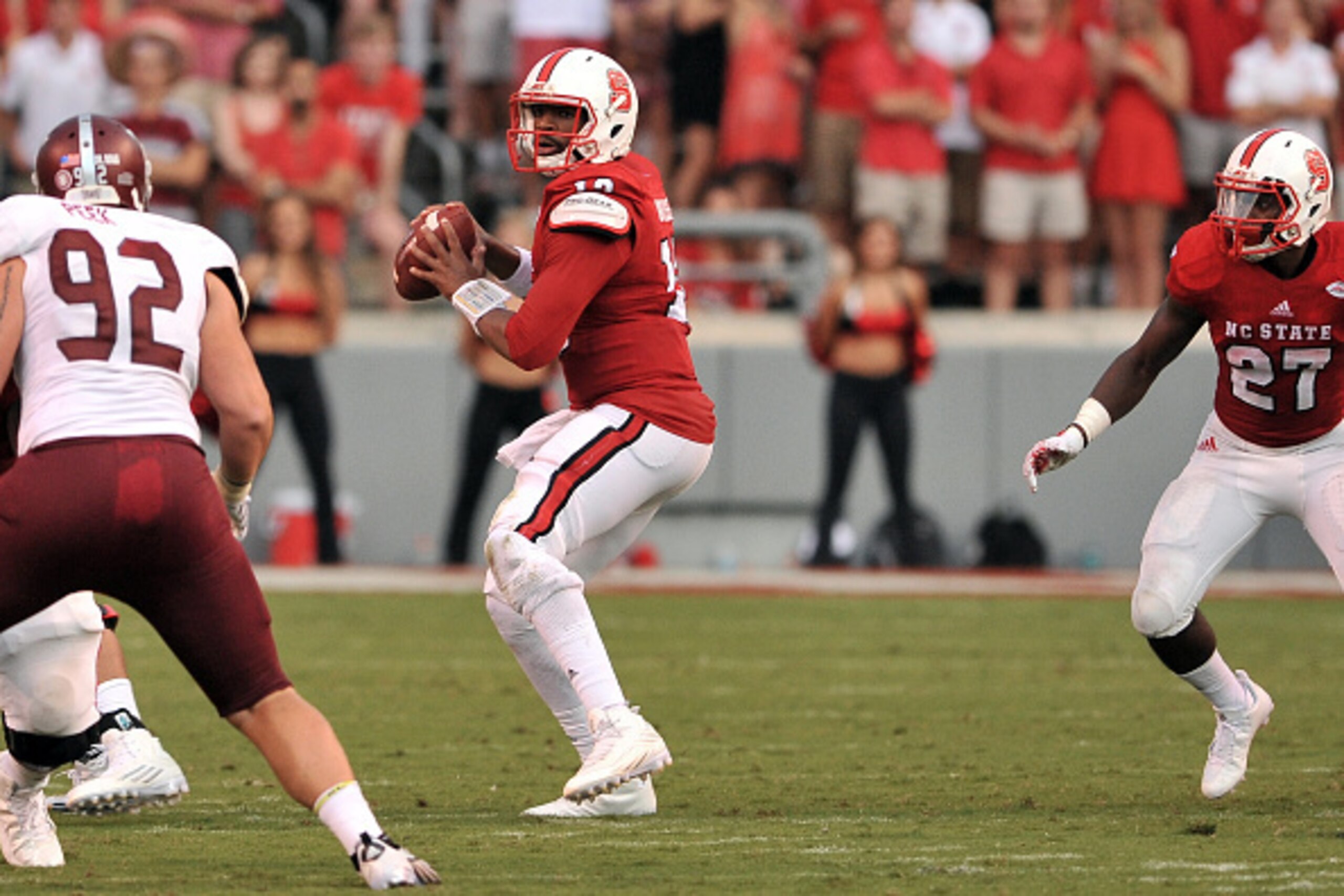 Brissett sitting comfortably in the pocket.