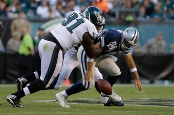 Defensive end Fletcher Cox leads an opportunistic Philadelphia Eagles defensive unit.