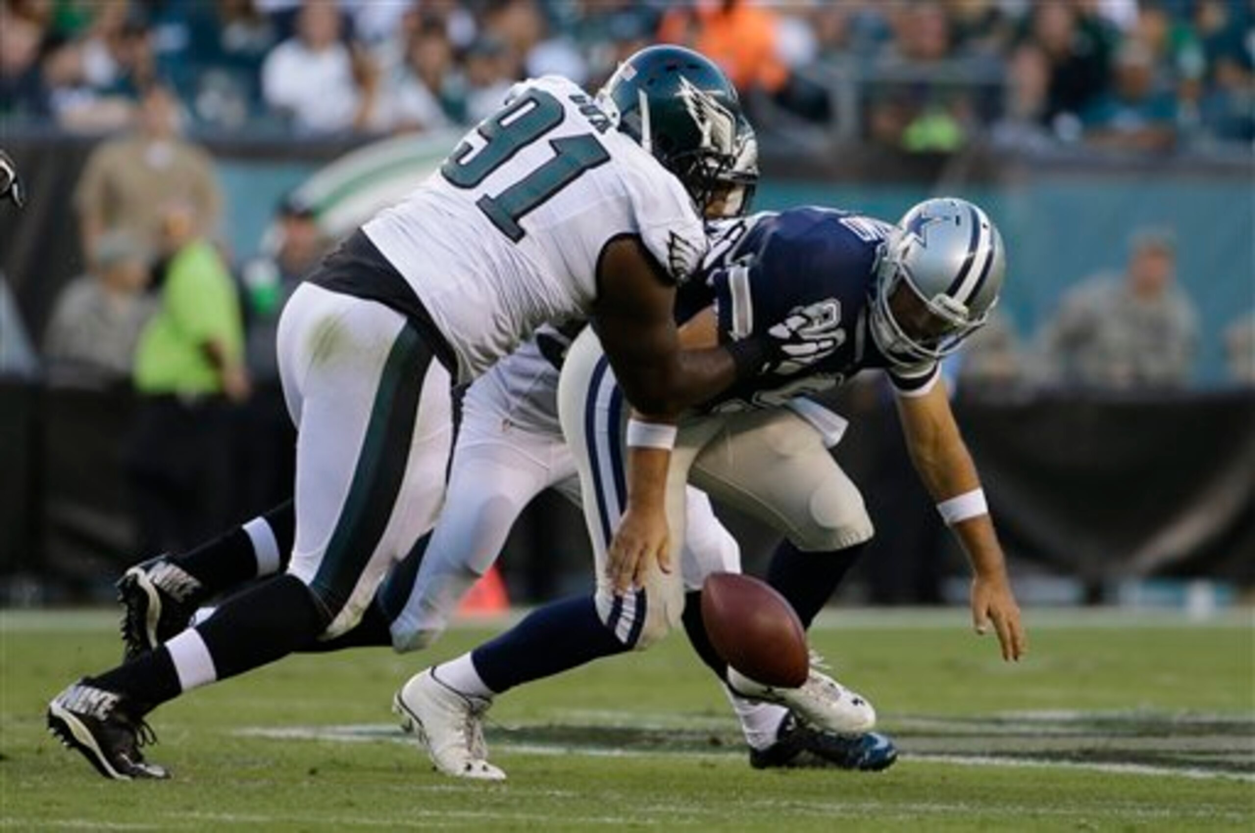 Defensive end Fletcher Cox leads an opportunistic Philadelphia Eagles defensive unit. Defensive end Fletcher Cox leads an opportunistic Philadelphia Eagles defensive unit.