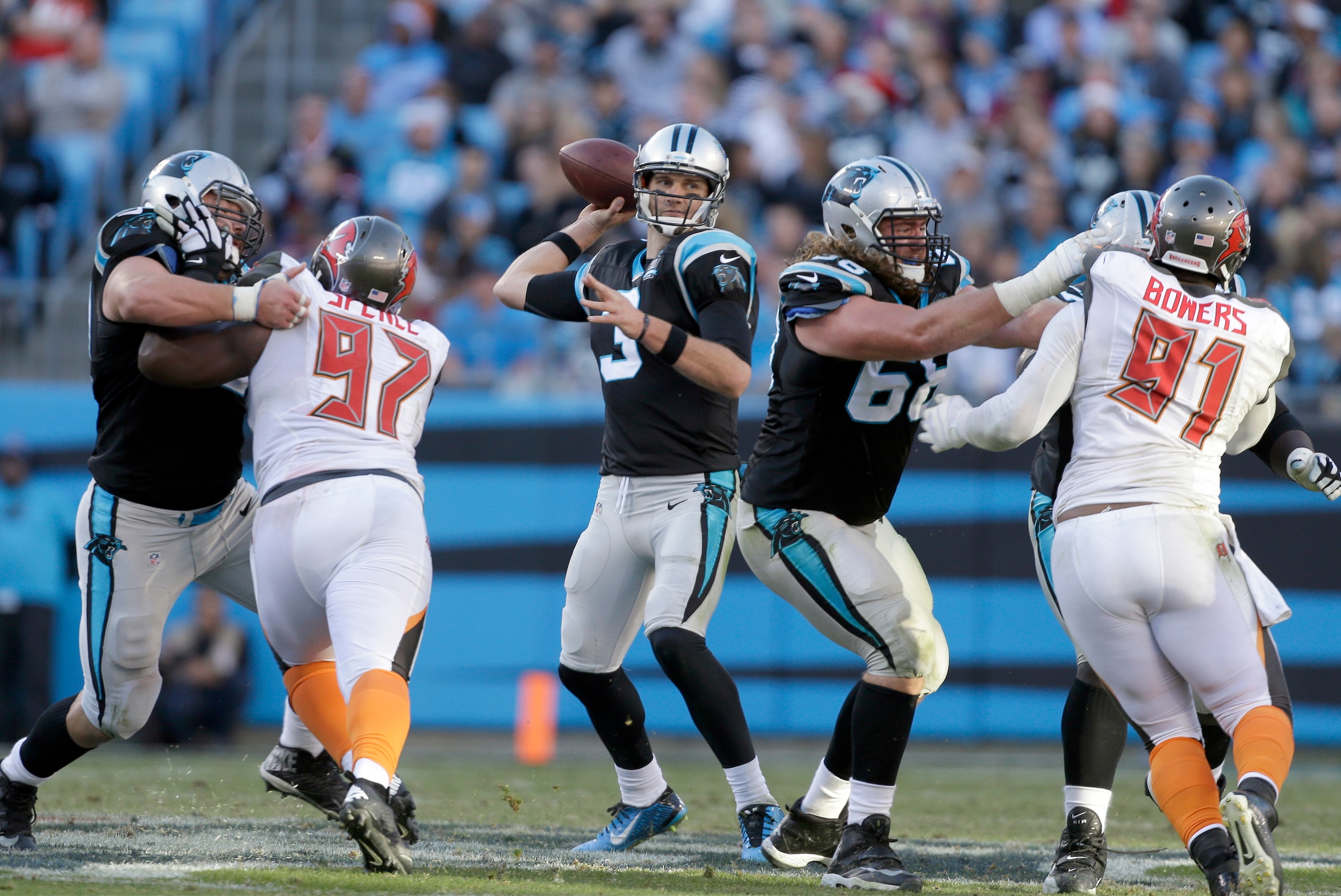 The Panthers are hoping Derek Anderson won't be involved this year against Tampa Bay.