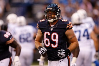 Jared Allen will return to his 4-3 defensive end position in Carolina.
