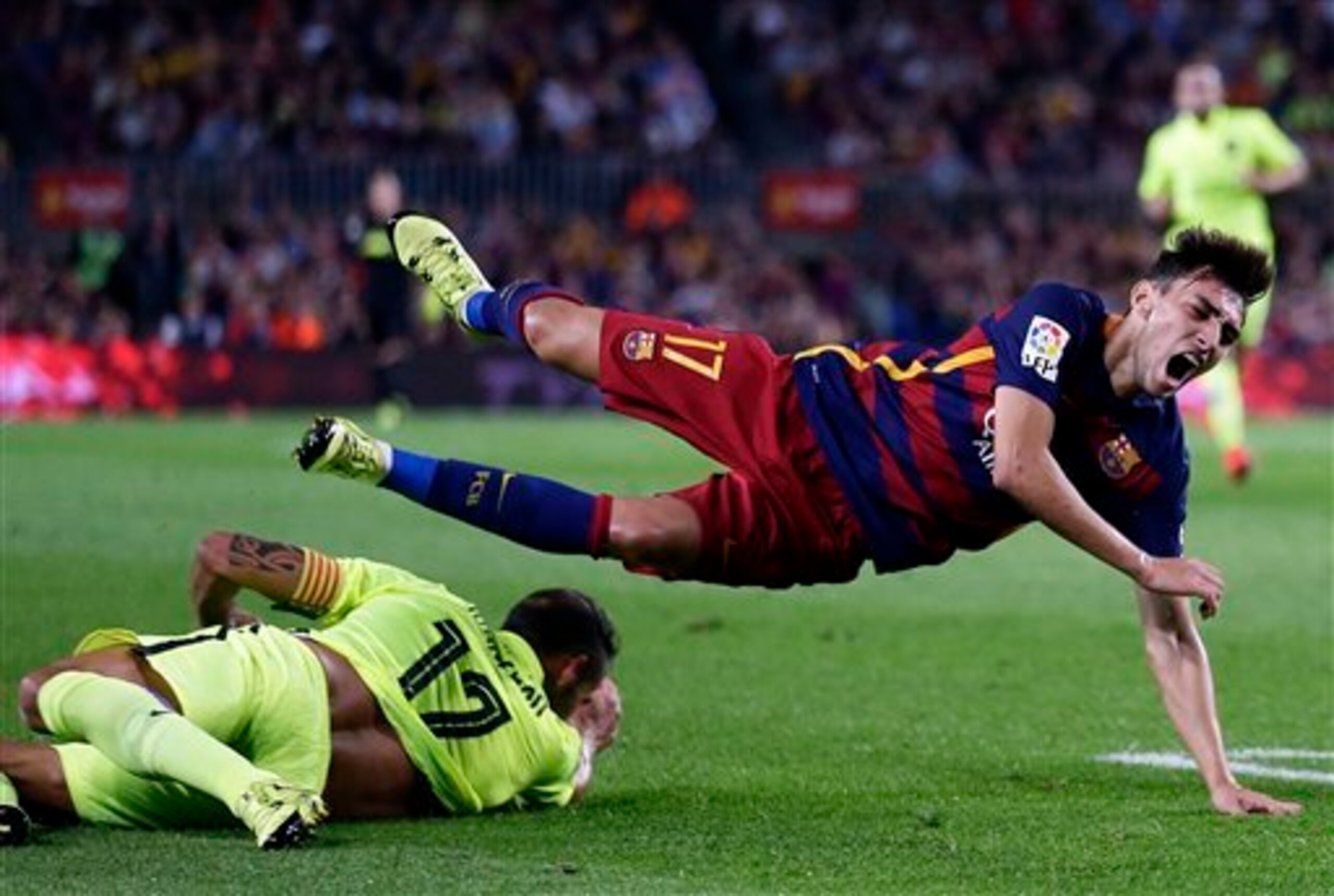 Munir El-Haddadi continues to make little impact on the senior side.