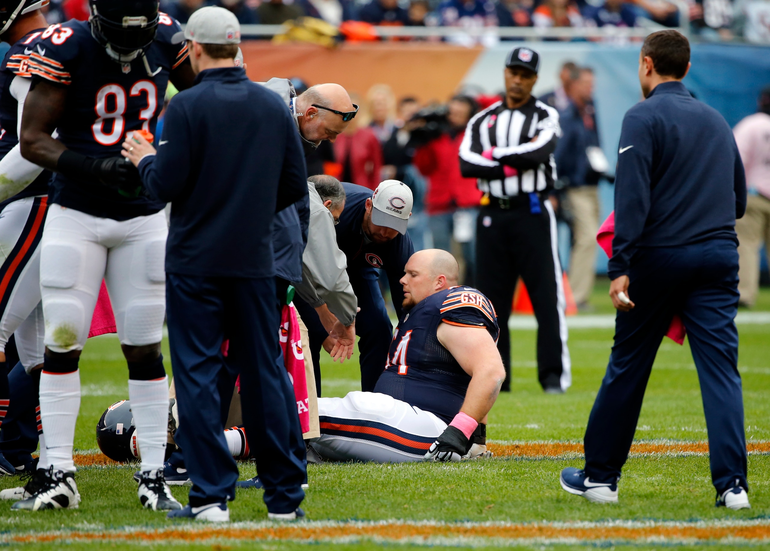 Center Will Montgomery will likely miss an extended period of time after breaking his fibula in Sunday's game against Oakland.