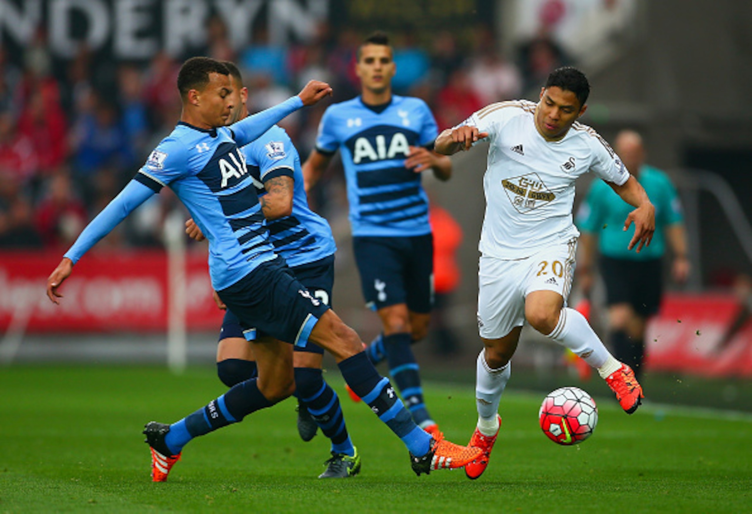 Tottenham struggled to contain Jefferson Montero.