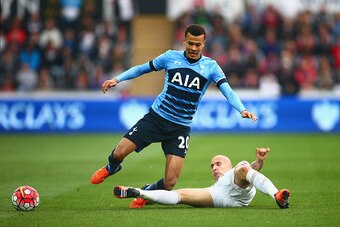 Jonjo Shelvey brought down Dele Alli for a crucial free-kick but otherwise played well in an engaging midfield battle.