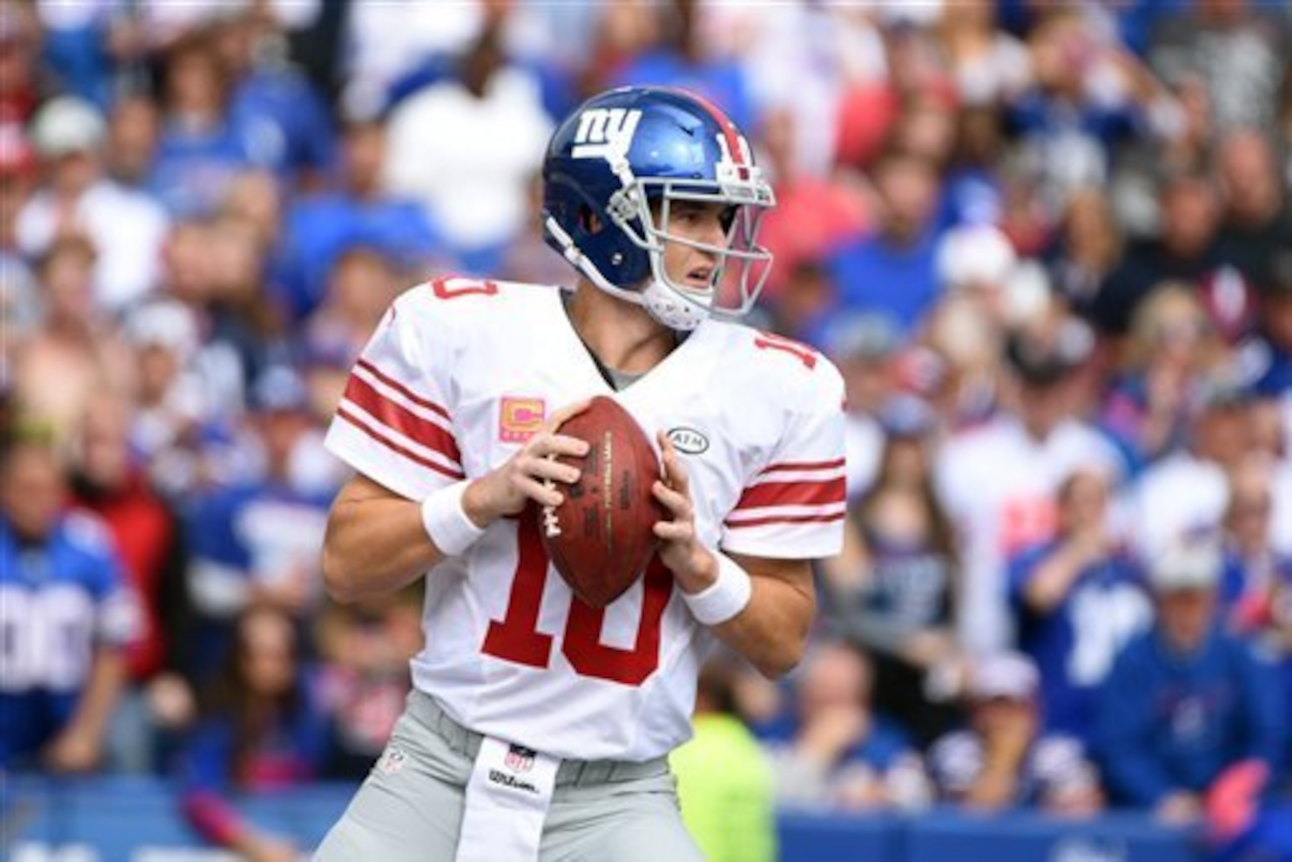 Eli Manning had a huge day against a tough Bills defense. Eli Manning had a huge day against a tough Bills defense.