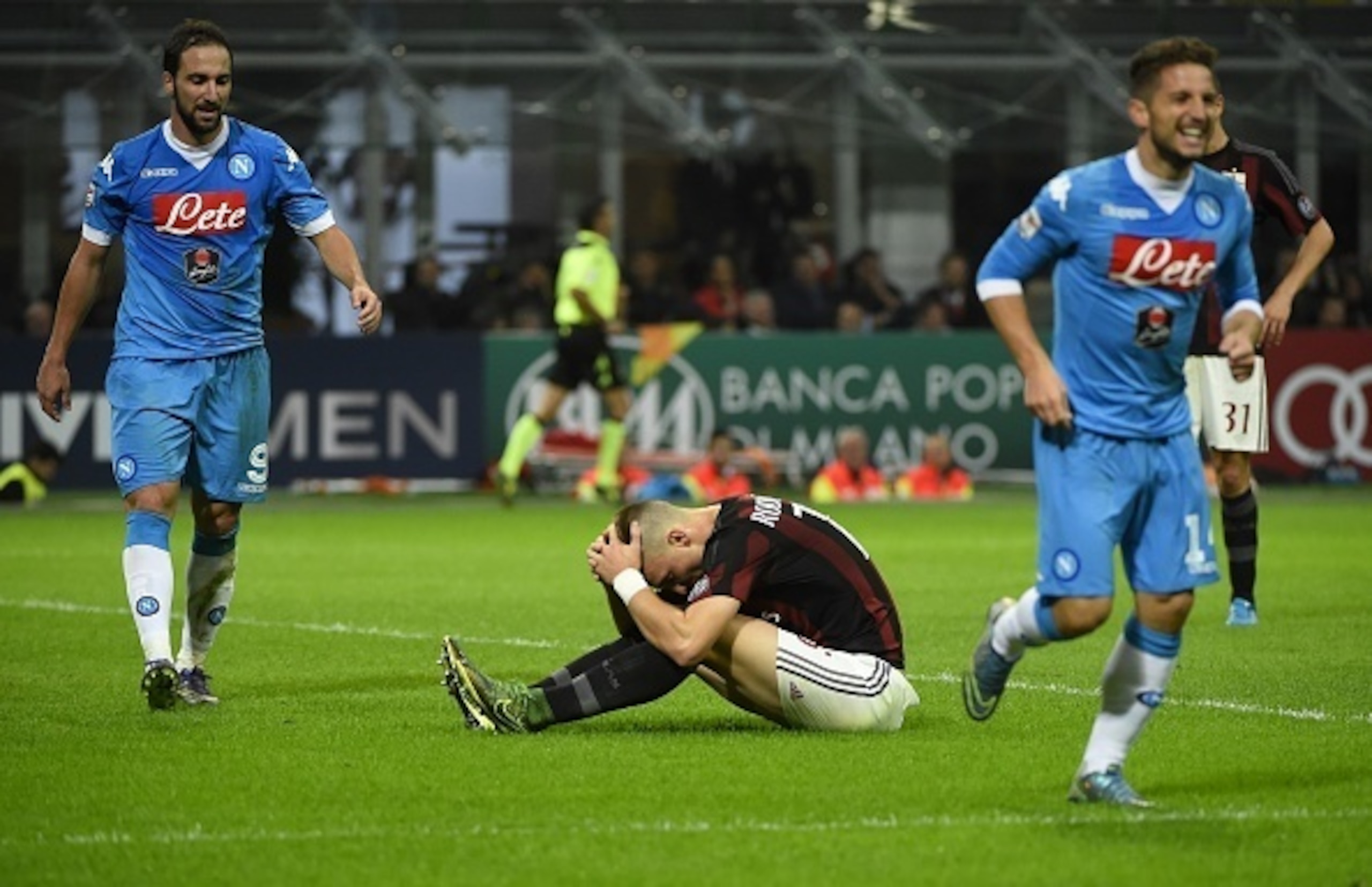 Ely reacts to his late own goal.