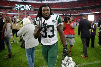 Chris Ivory walks off the field after a Jets victory