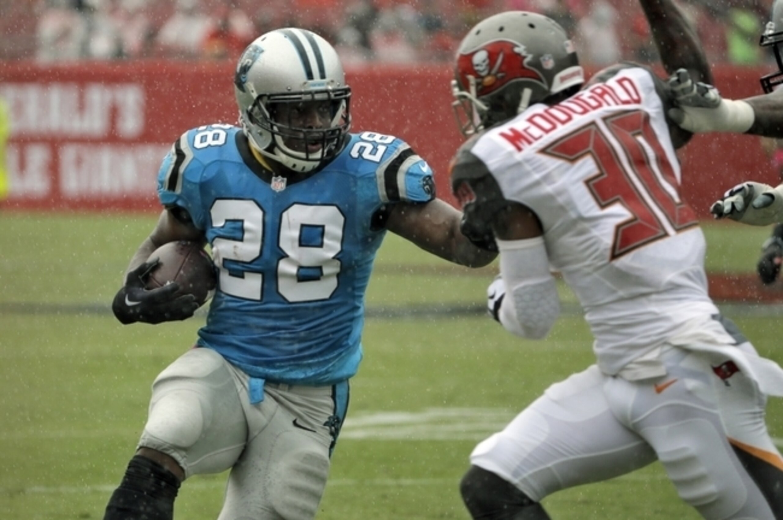 Jonathan Stewart and Company keep churning the yardage on the ground.