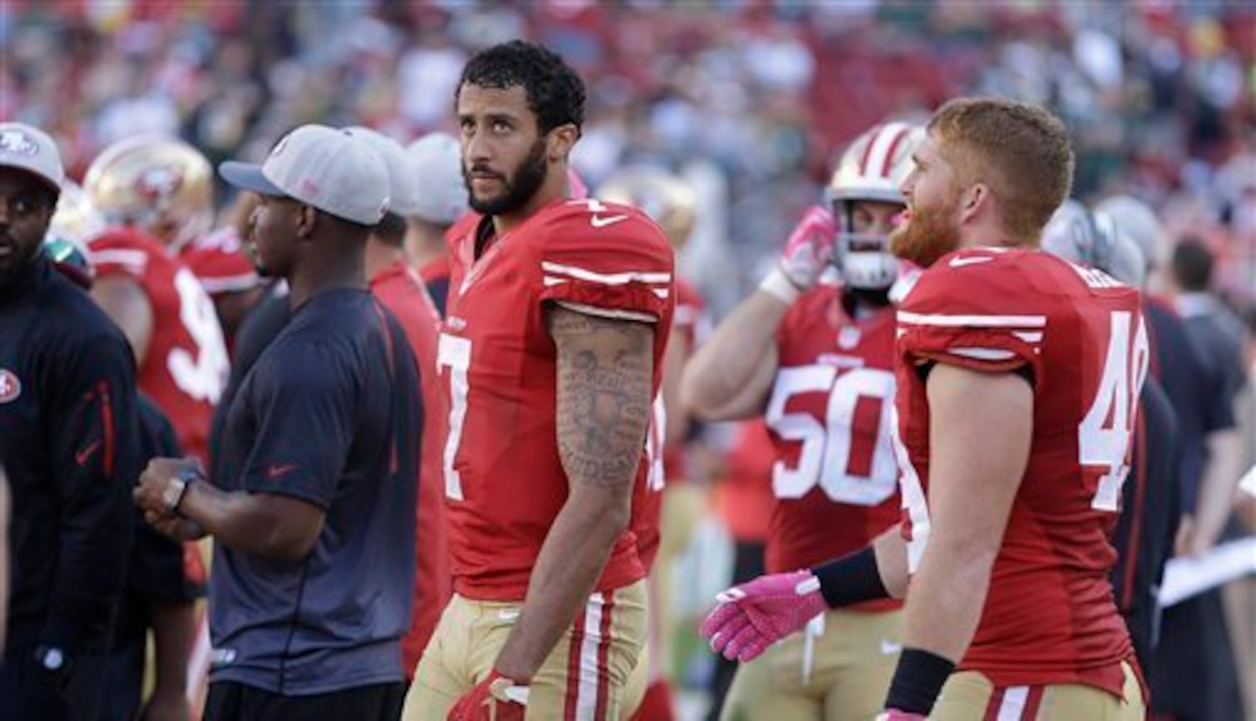 Kaepernick and the offense looked just as abysmal in Week 4 as they did the week before in Arizona. Kaepernick and the offense looked just as abysmal in Week 4 as they did the week before in Arizona.