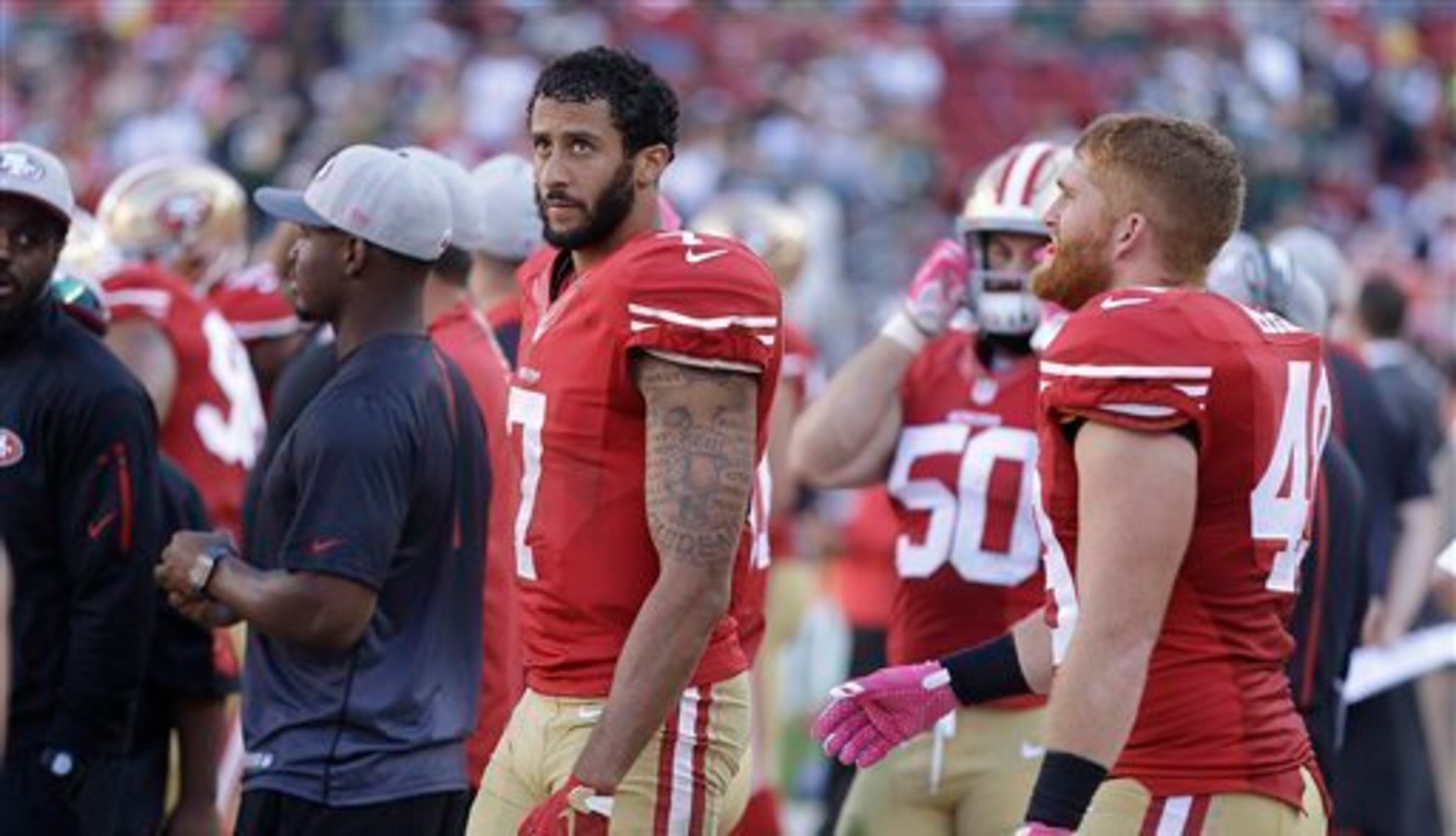 Kaepernick and the offense looked just as abysmal in Week 4 as they did the week before in Arizona.