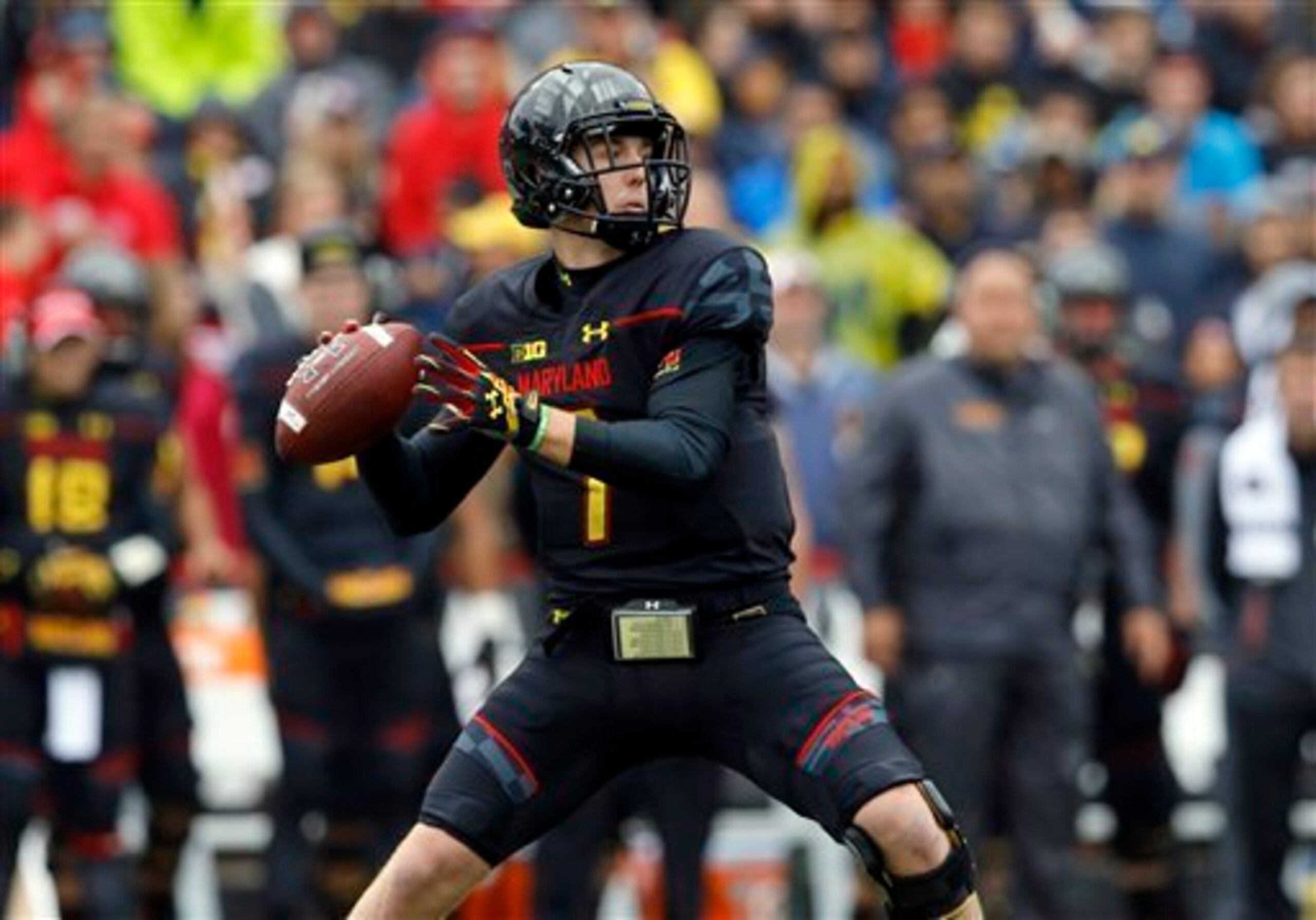 Caleb Rowe fared poorly as Maryland's starting quarterback. Caleb Rowe fared poorly as Maryland's starting quarterback.
