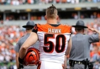 A.J. Hawk hasn't seen the field much despite the team's tackling woes.