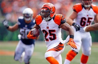 Giovani Bernard continues to play his way into more snaps by the week.