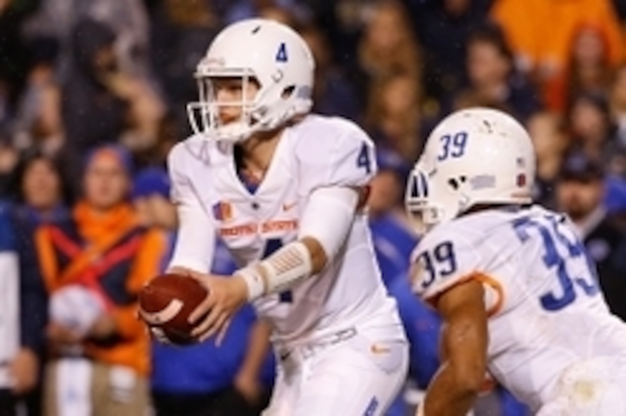 Boise State QB Brett Rypien and RB Kelsey Young Boise State QB Brett Rypien and RB Kelsey Young