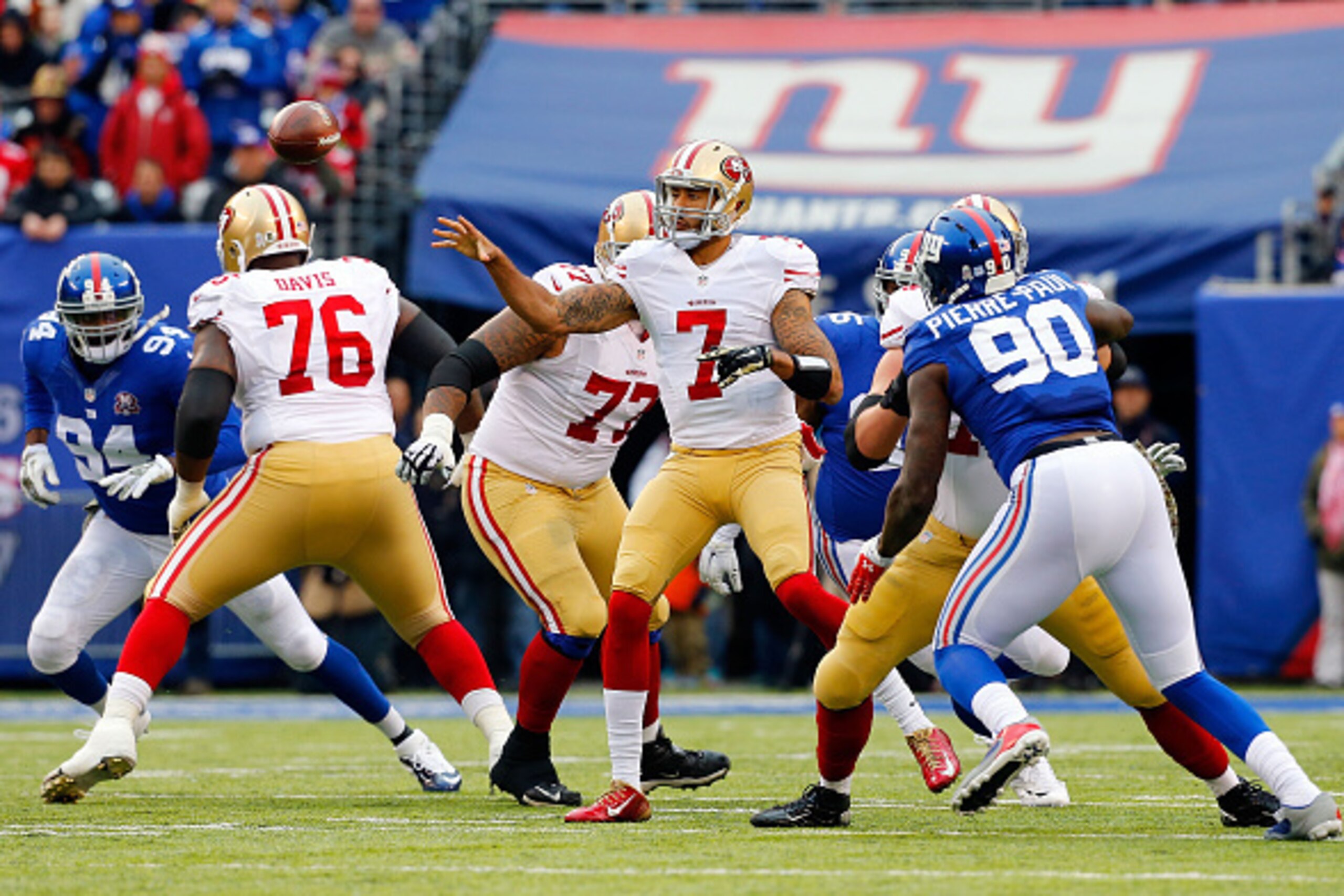 The San Francisco 49ers will look to get back on track versus the New York Giants in Week 5.