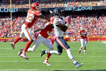 WR Marquess Wilson's fourth-quarter touchdown helped Chicago's comeback bid on Sunday afternoon.