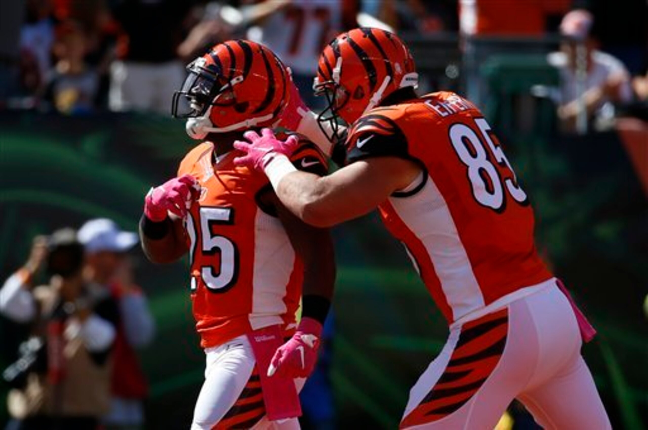It was a team effort for the Cincinnati offense Sunday.