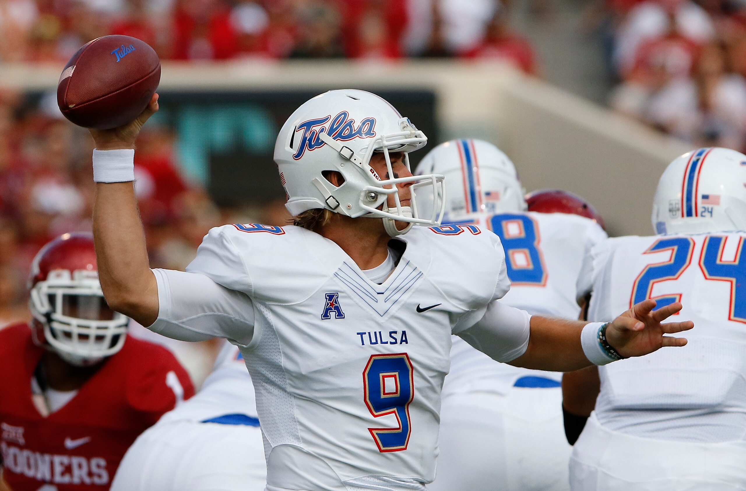 Dane Evans is thriving in Tulsa's new offense. Dane Evans is thriving in Tulsa's new offense.