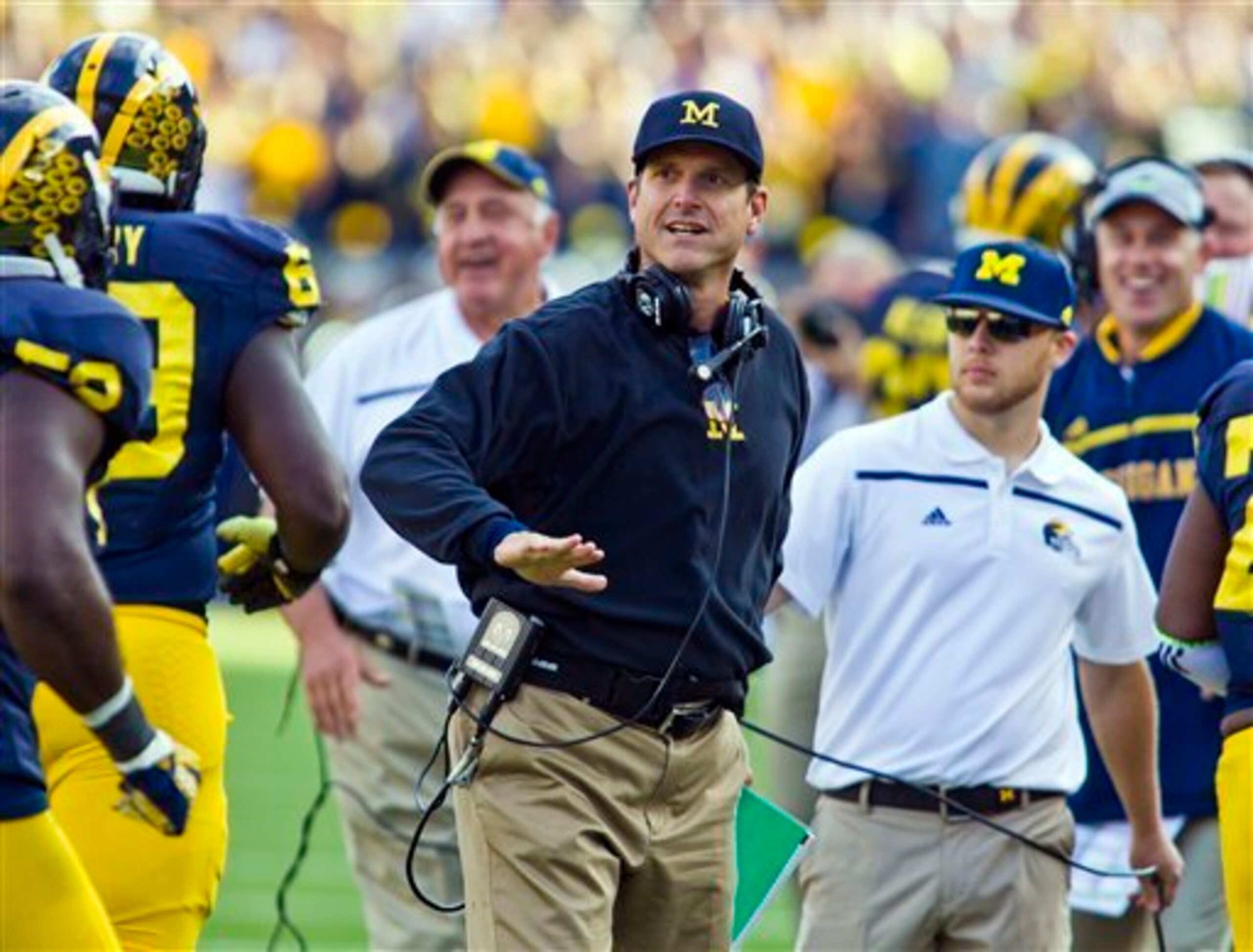 Michigan HC Jim Harbaugh Michigan HC Jim Harbaugh