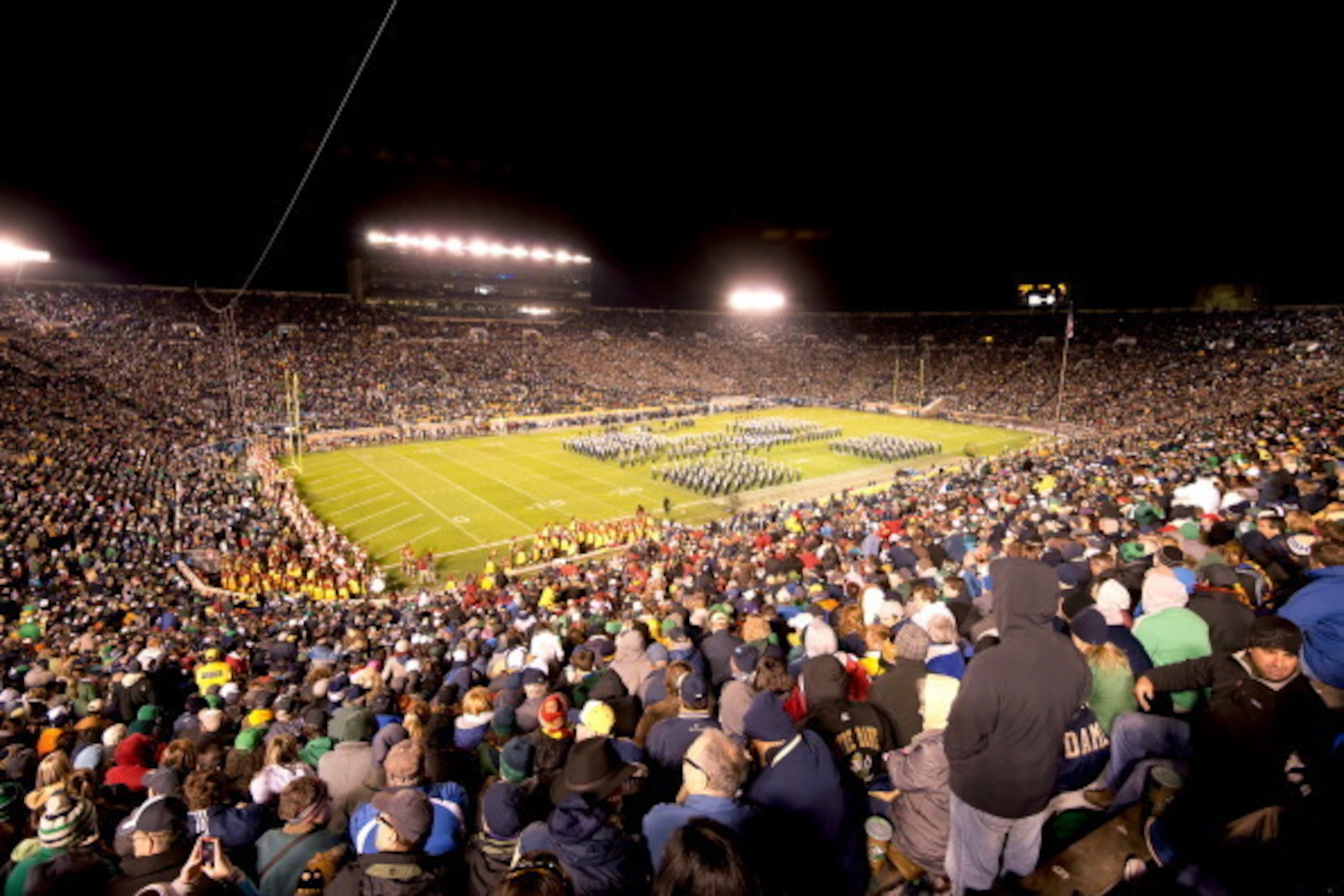 Notre Dame Stadium in 2013 for the matchup with USC Notre Dame Stadium in 2013 for the matchup with USC
