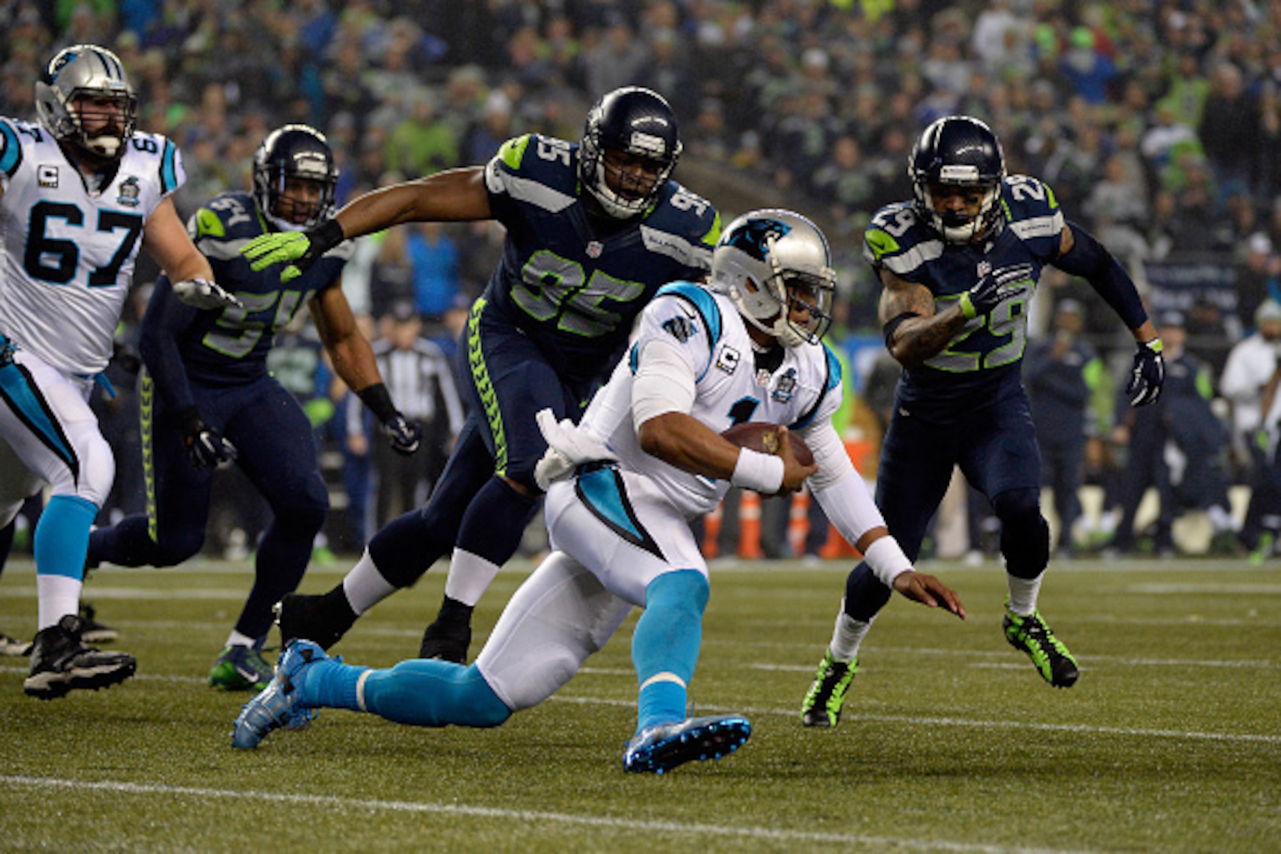 The Panthers and the Seahawks prepare for a rematch from last year's playoffs. The Panthers and the Seahawks prepare for a rematch from last year's playoffs.