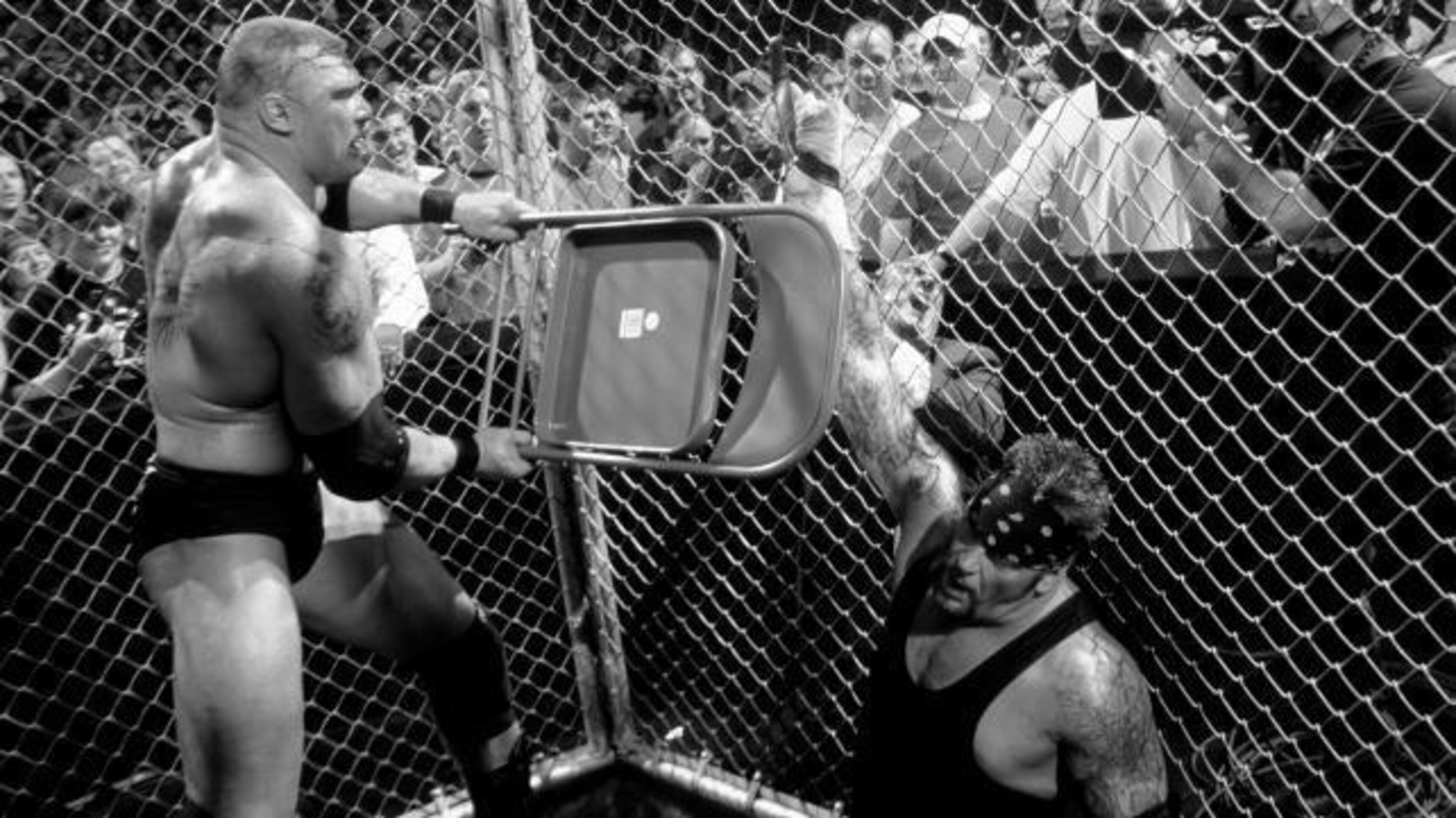 The Undertaker vs. Brock Lesnar: Hell in a Cell Match The Undertaker vs. Brock Lesnar: Hell in a Cell Match
