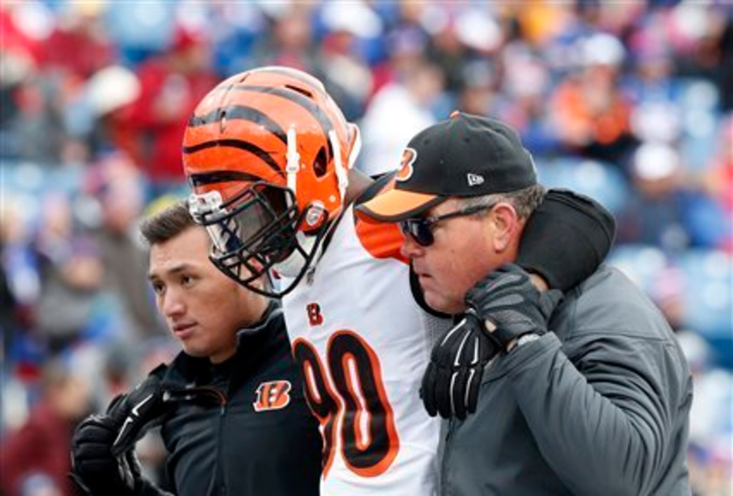 Cincinnati lost Michael Johnson and others to injury Sunday.