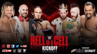 Dolph Ziggler, Cesaro and Neville vs. King Barrett, Sheamus and Rusev