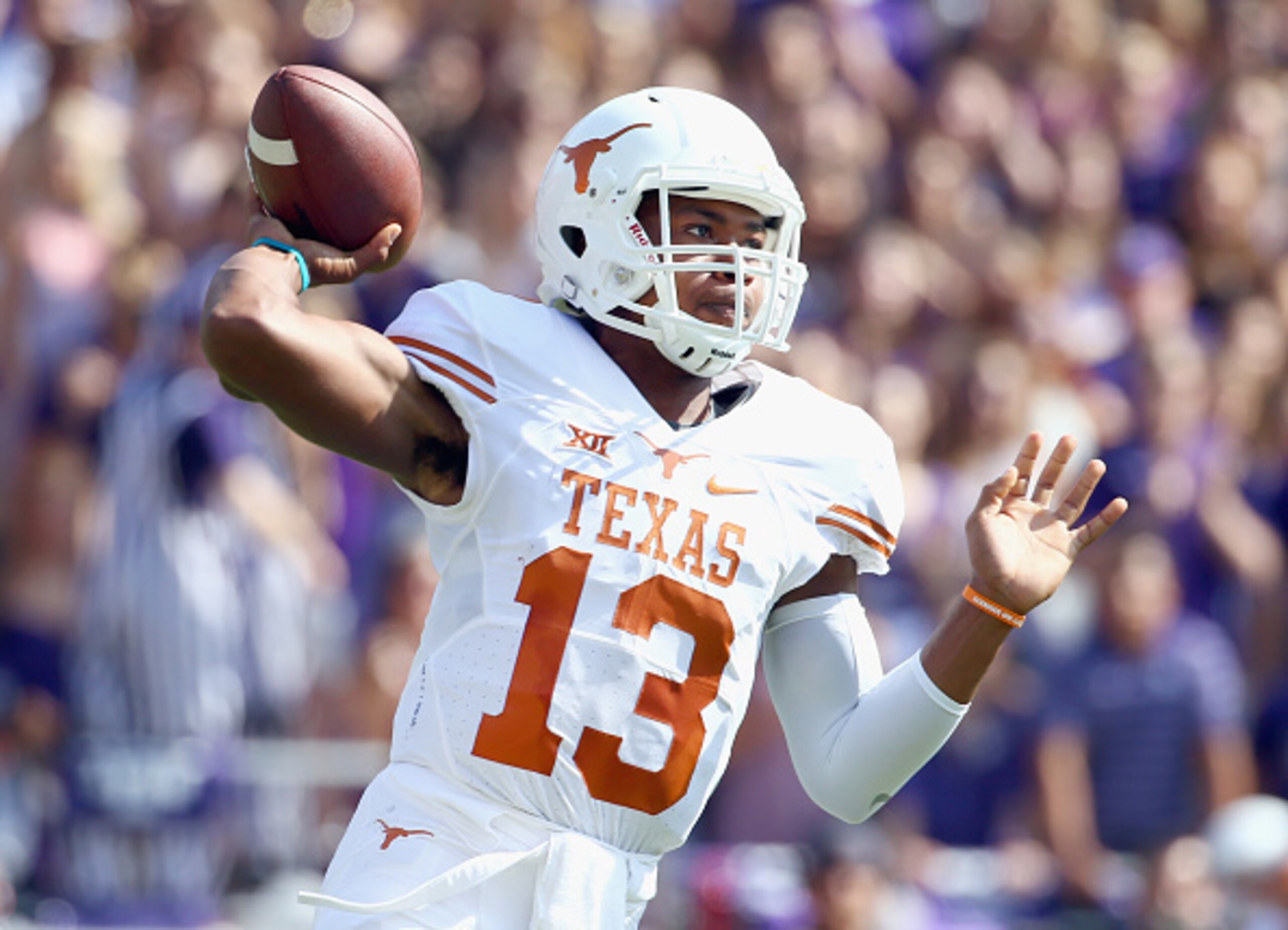 Heard will have to make a few more plays with his arm than he did against the Sooners. Heard will have to make a few more plays with his arm than he did against the Sooners.