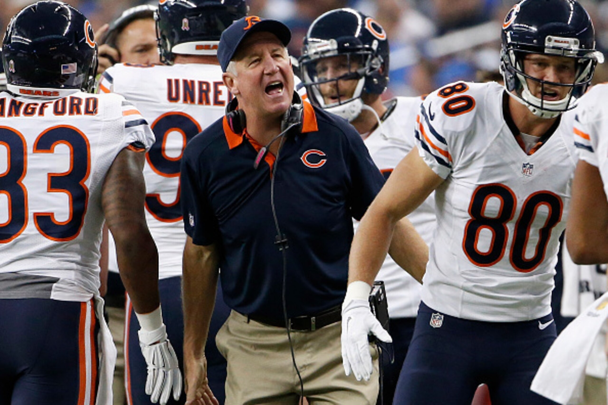 Head coach John Fox thinks the Chicago Bears are heading in the right direction this season despite their record.