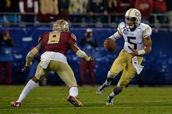 Florida State DB Jalen Ramsey and Georgia Tech QB Justin Thomas