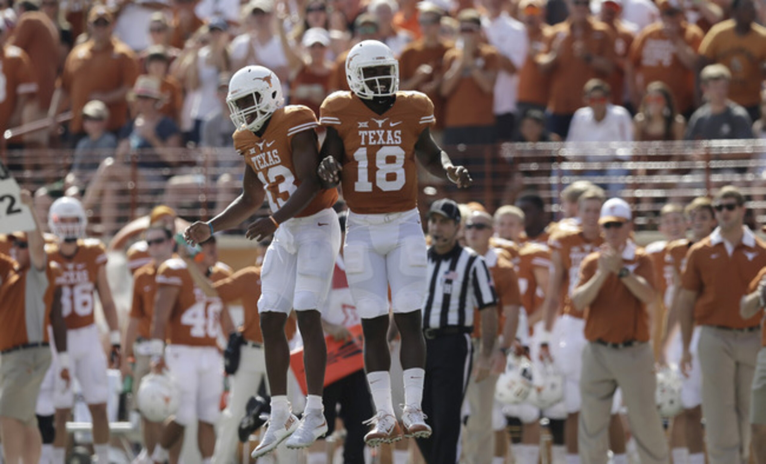Heard (left) has taken the reins, but Swoopes (right) still has a crucial in Texas' new offense.