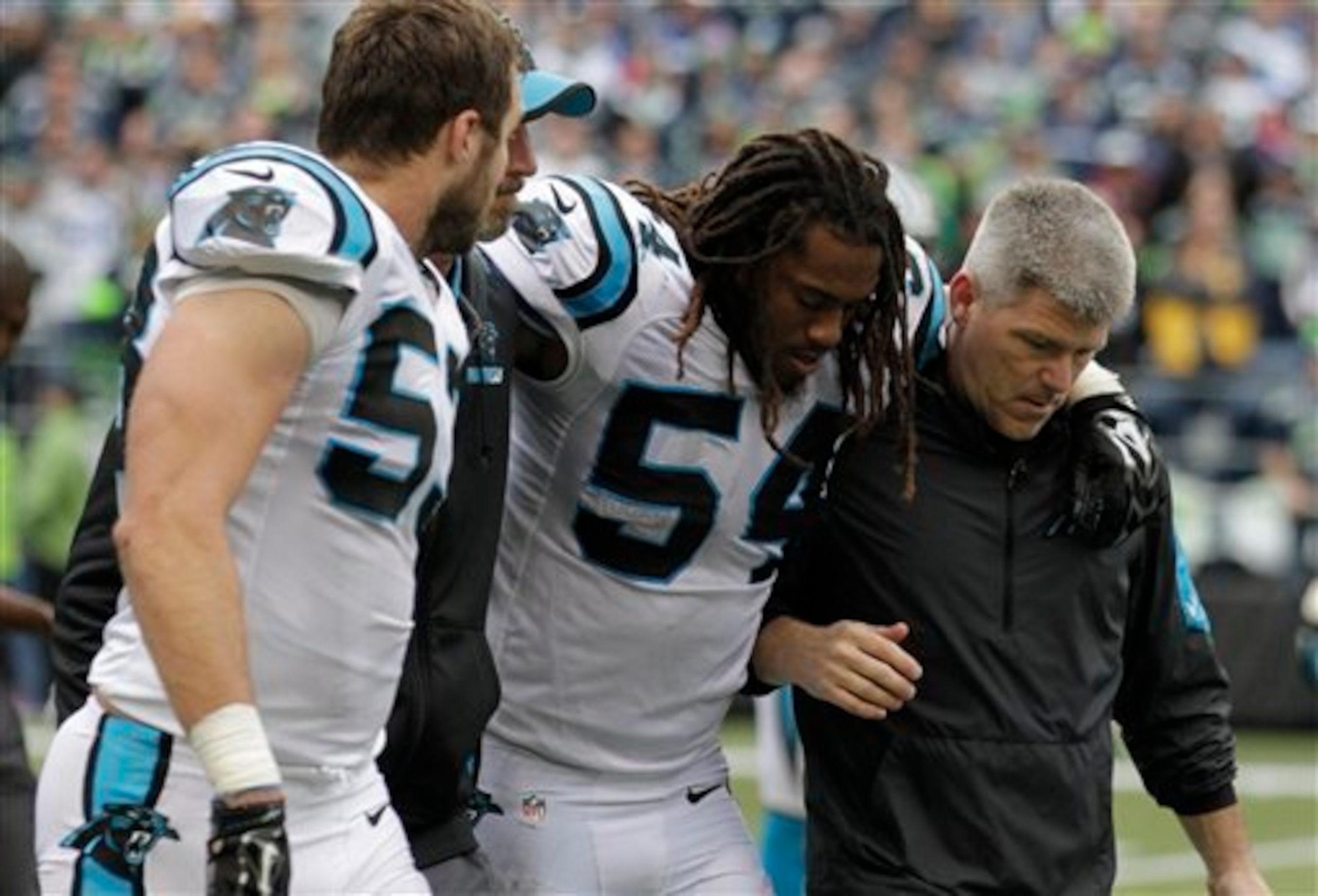 Shaq Thompson's MCL sprain will keep him out of this contest.